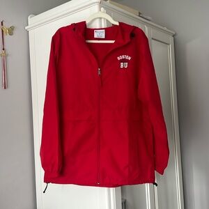 BARELY WORN Boston University Champion windbreaker! Perfect for cold summer days